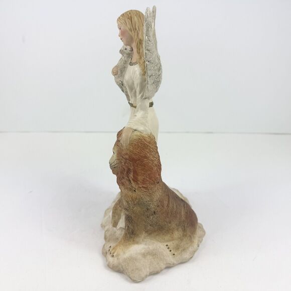 VTG Walnut Ridge Collectibles Gossamer Wings “Lydia” Angel 1996 10” Sheep Lion - Picture 4 of 13
